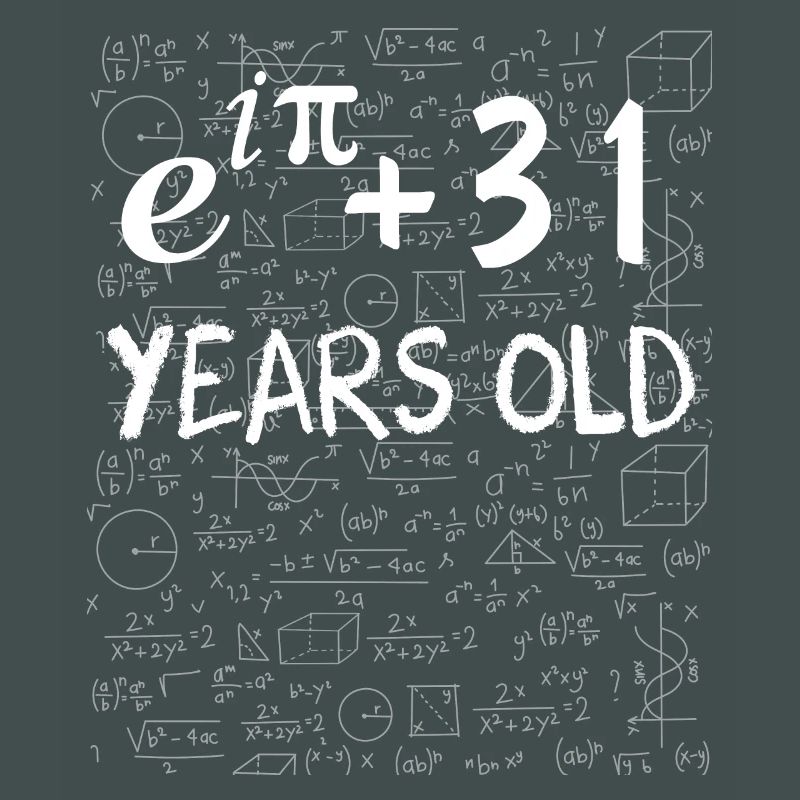 30th birthday 30 years Euler Identity math gift