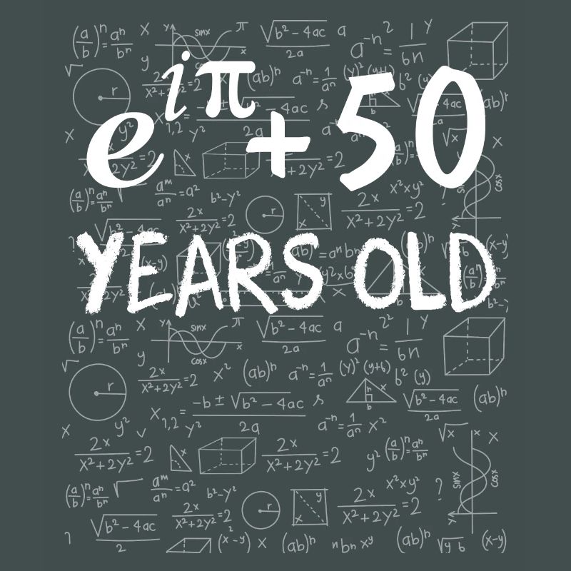 49th Birthday 49 Years Euler Identity Math Gift