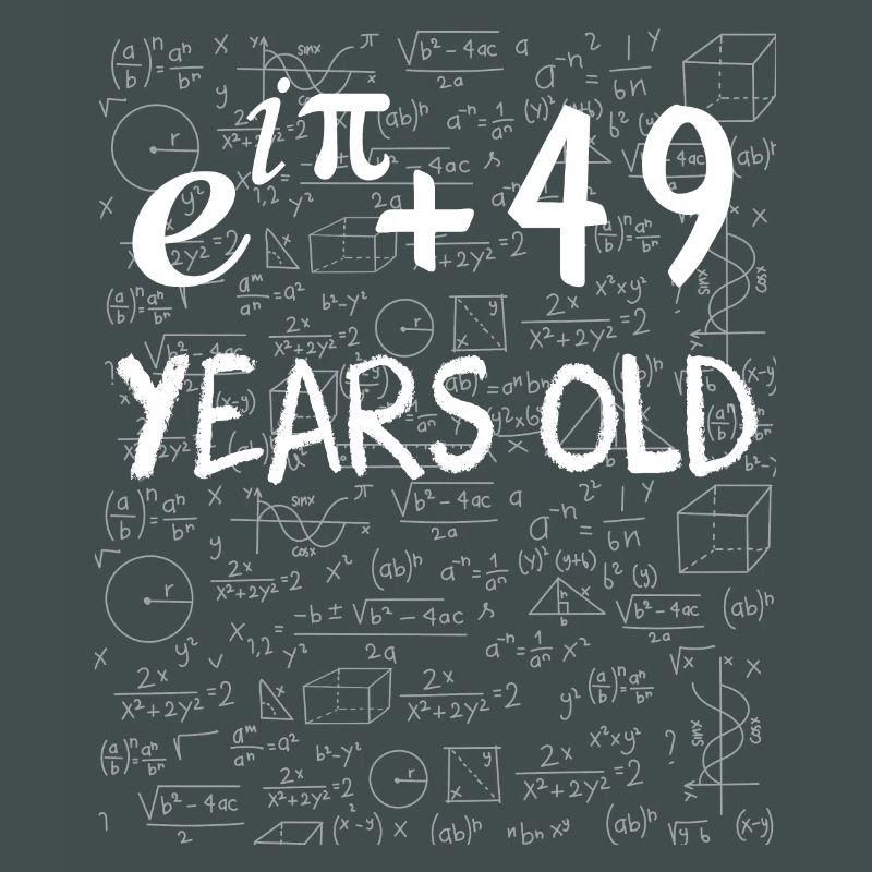 48th Birthday 48 Years Euler Identity Math Gift
