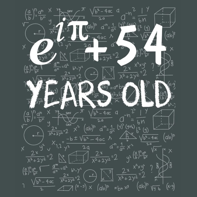 53rd Birthday 53 Years Euler Identity Math Gift
