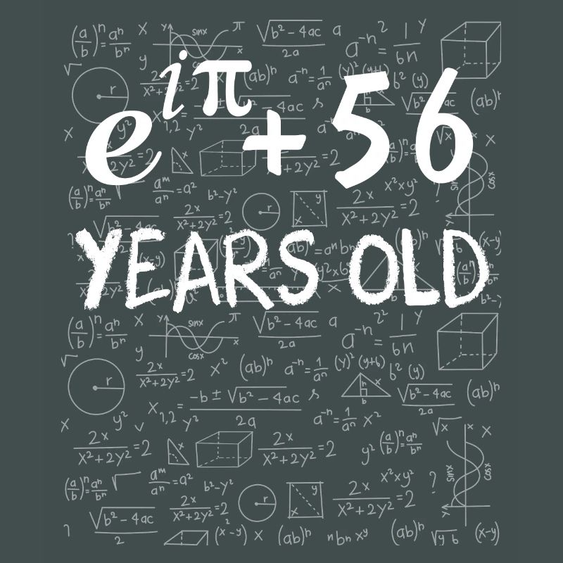 55th birthday 55 years Euler Identity math gift