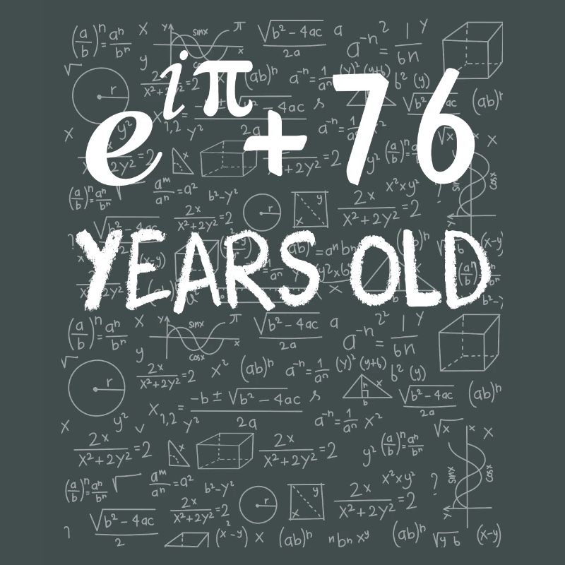 75e anniversaire 75 ans Euler Identité cadeau math