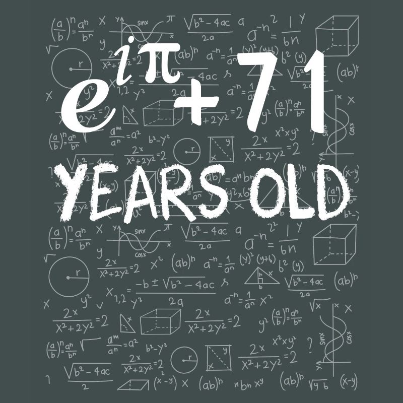 70th birthday 70 years Euler Identity math gift