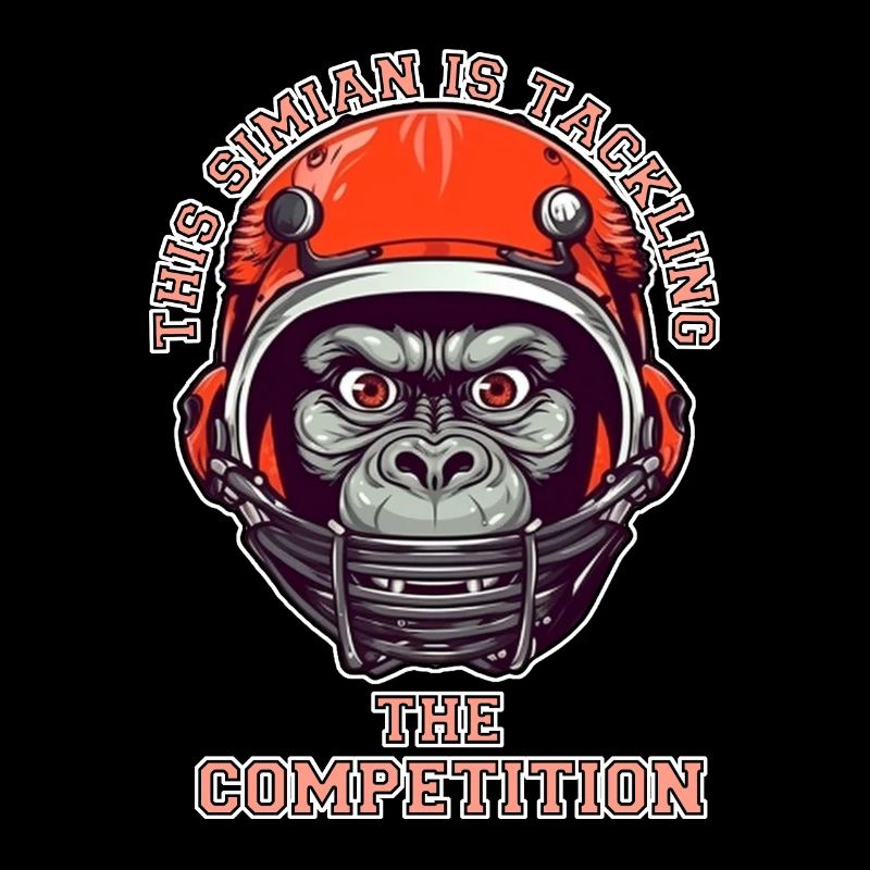 self-confident monkey accepts the challenge