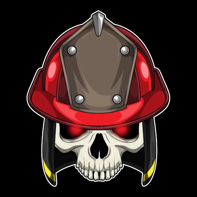 Skull Firefighter Fire Brigade