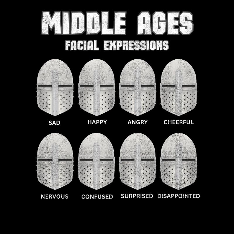 Medieval Knight Faces Emotions