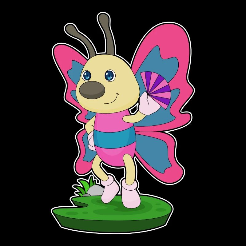 Butterfly handheld fan