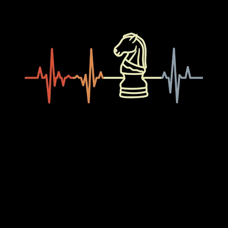Échecs Heart Palpitations Retro Look