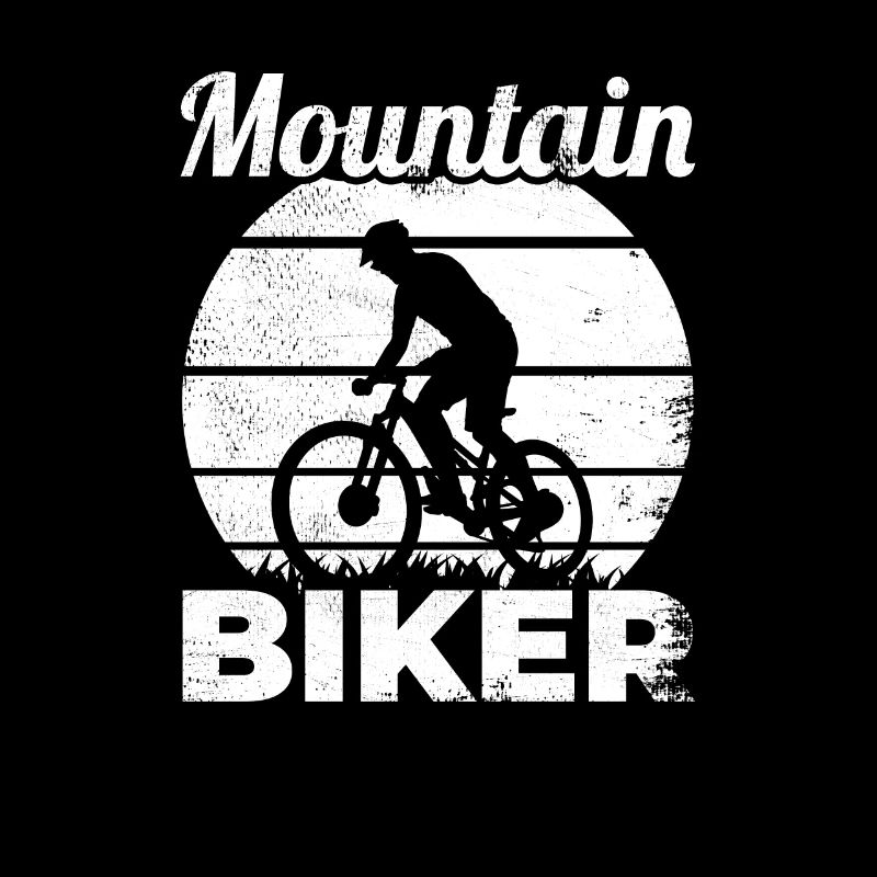 Funny mountain biker