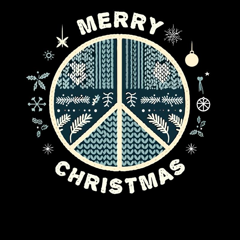 Ugly Christmas Friedenszeichen Strickmuster