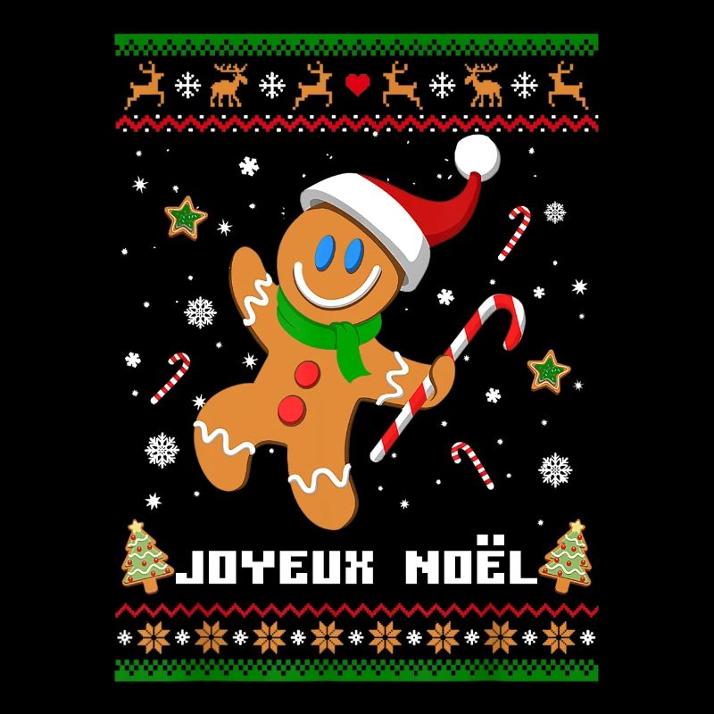 Joyeux Noël Pain D'épice Pull Moche De Noel