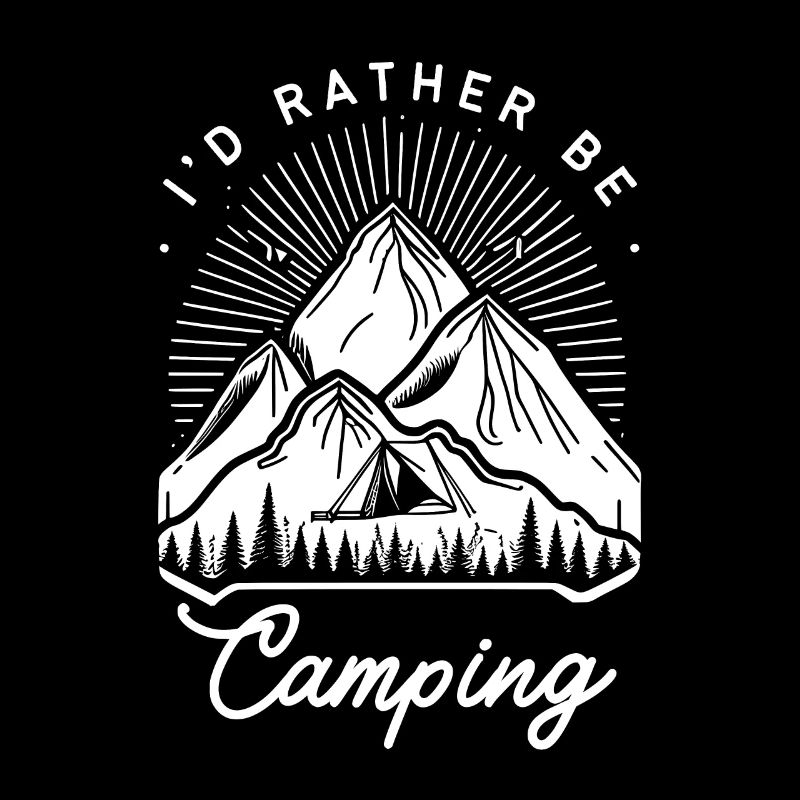 Citation sur le camping dans la nature Rather Be Camping