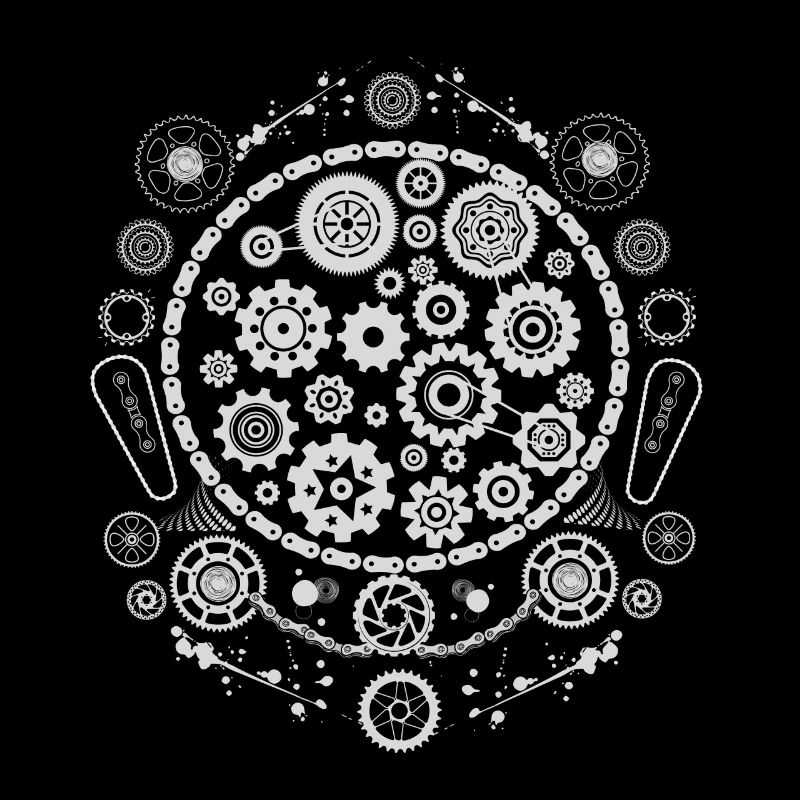Minimaist bike patterns - Cyclist Gift Idea