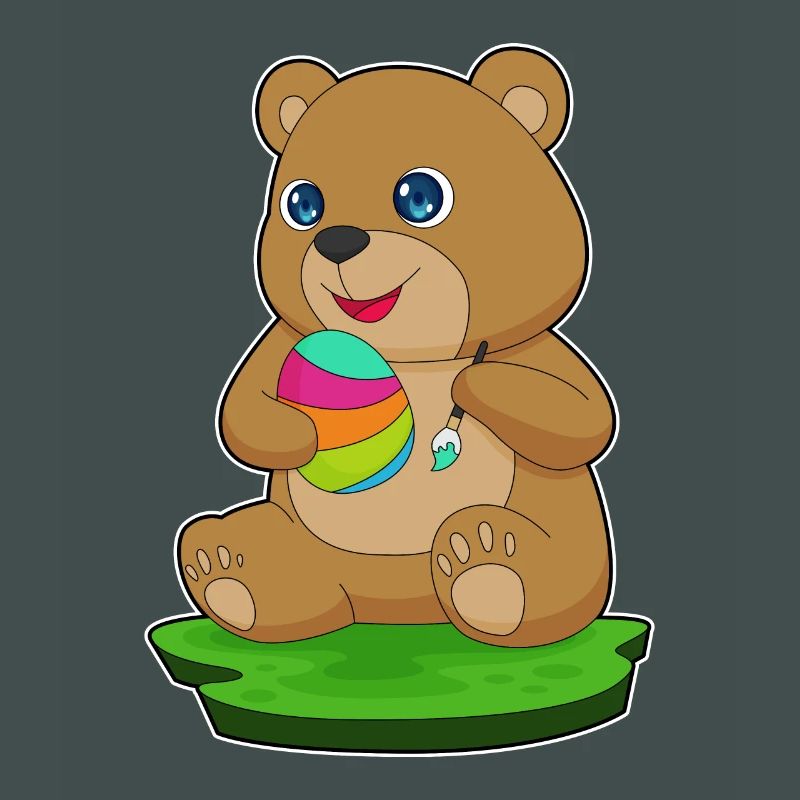 Bear Easter Paint