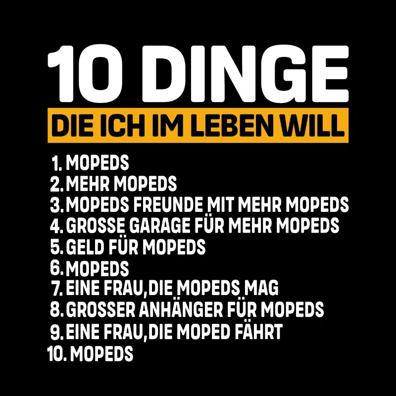 10 Dinge die ich im Leben will mopeld