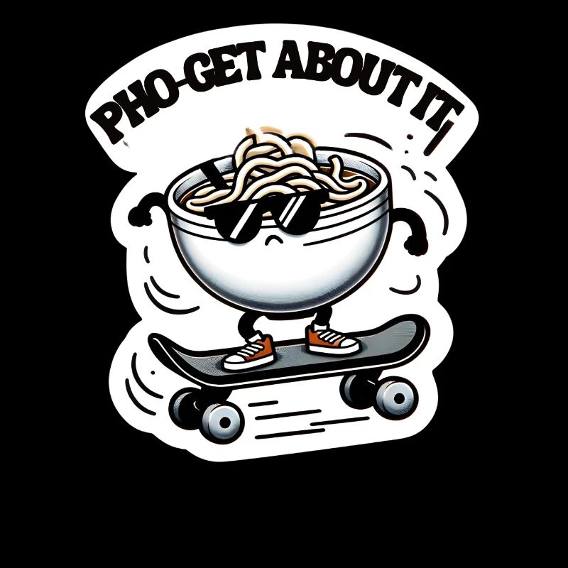 Pho-Get About It Bol de nouilles de skateboard Cool
