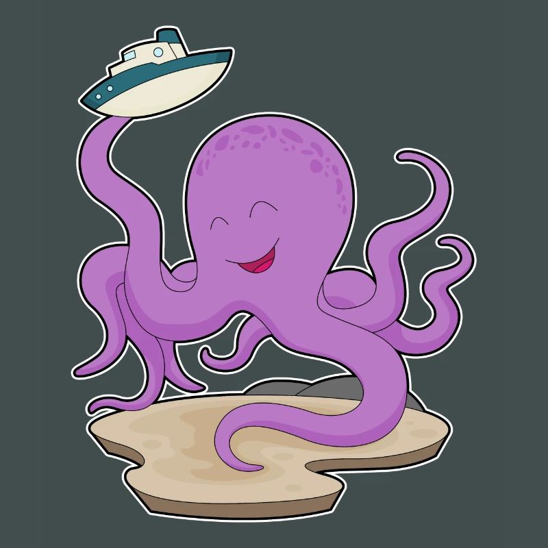 Bateau jouet Octopus