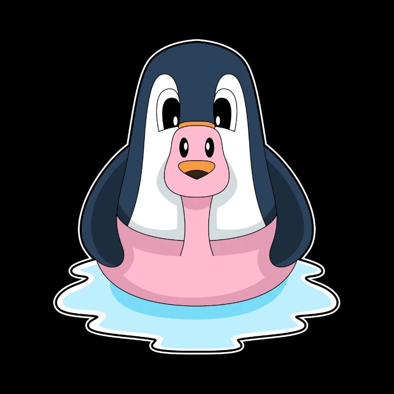 Flamant rose pingouin