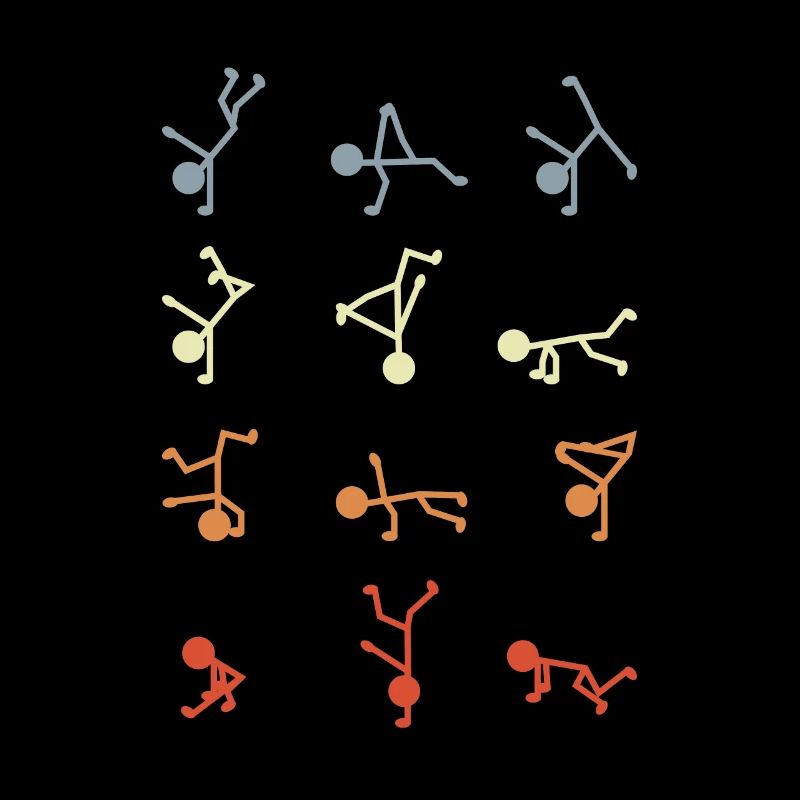 Figurines bâton breakdancer
