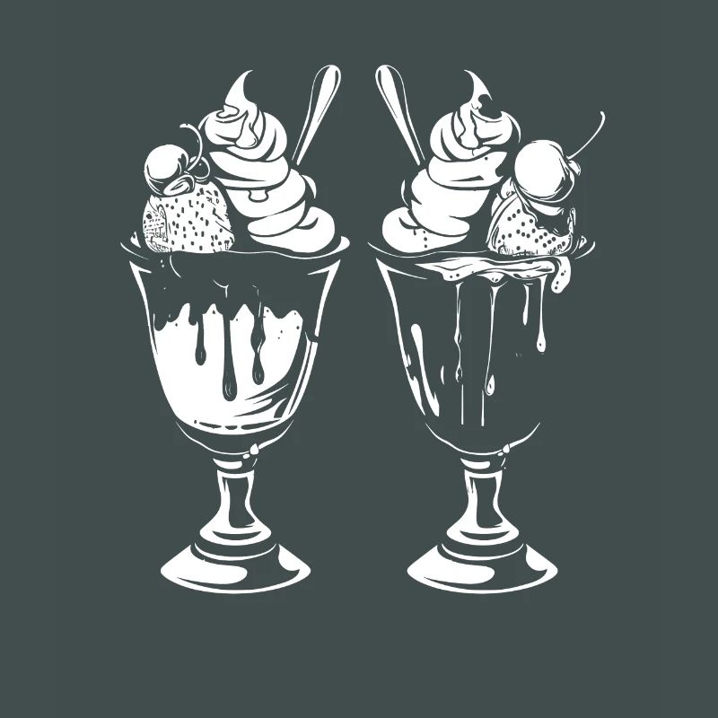 Eisbecher Grafik