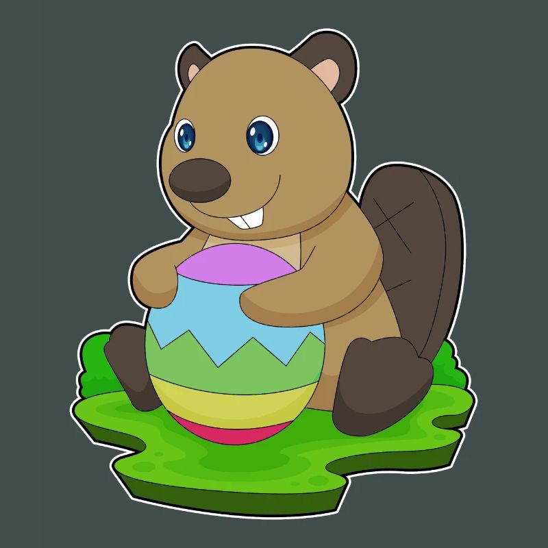 Beaver Easter Easter Egg