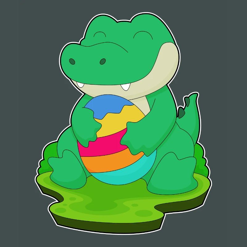 Crocodile Easter Easter Egg