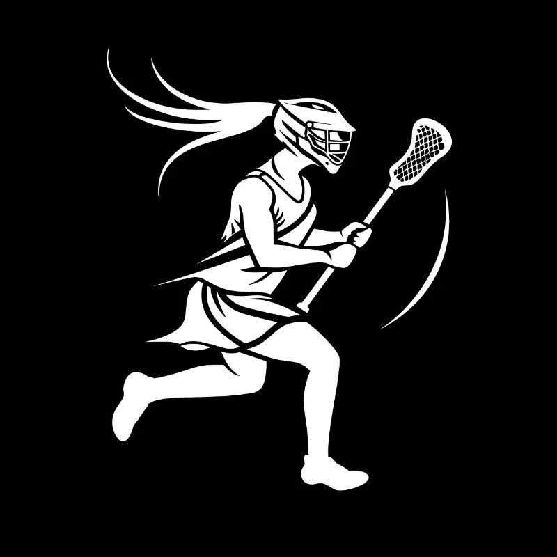 Lacrosse Player Logo