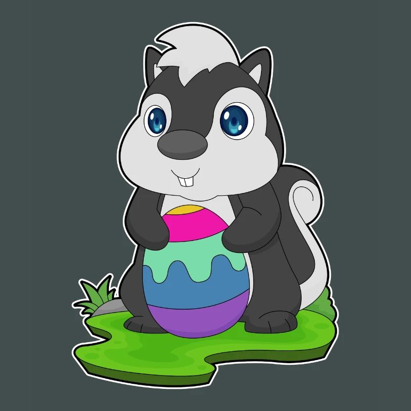 Skunk Easter Easter Egg