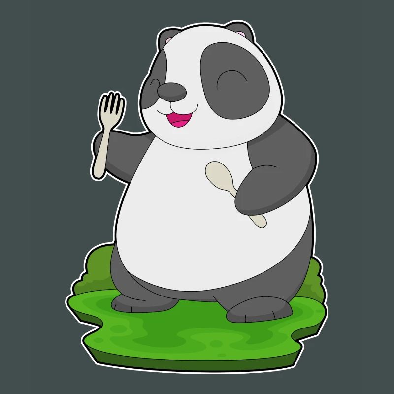 Panda Löffel Gabel