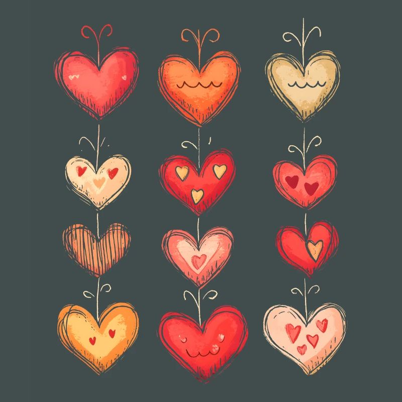 Heart Pattern Valentine's Day Heart Pattern Gift