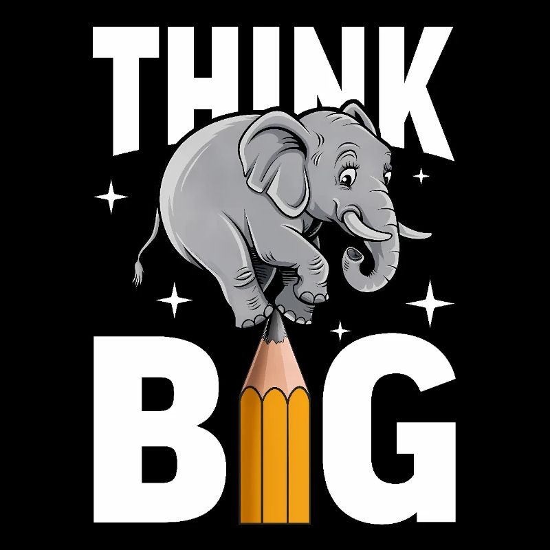 Think Big Elephant Penseurs, rêveurs et visionnaires