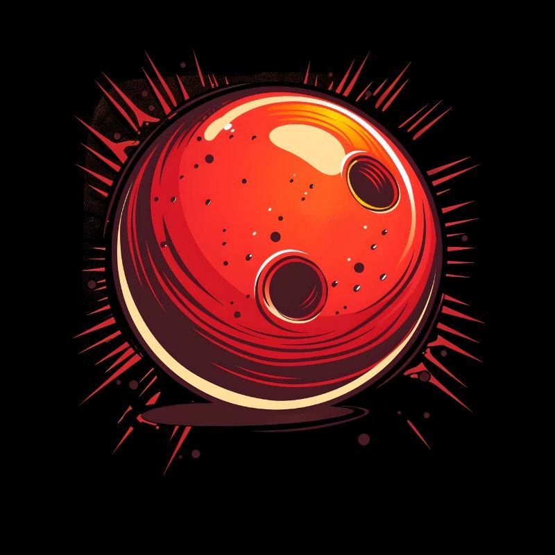 Bowling Ball Comic Look