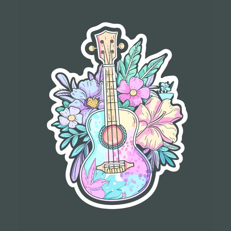 Ukulele Comic-Stil