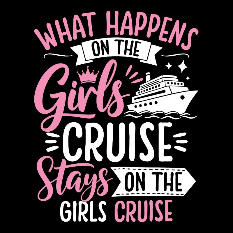 Conception de dicton de croisière pour filles