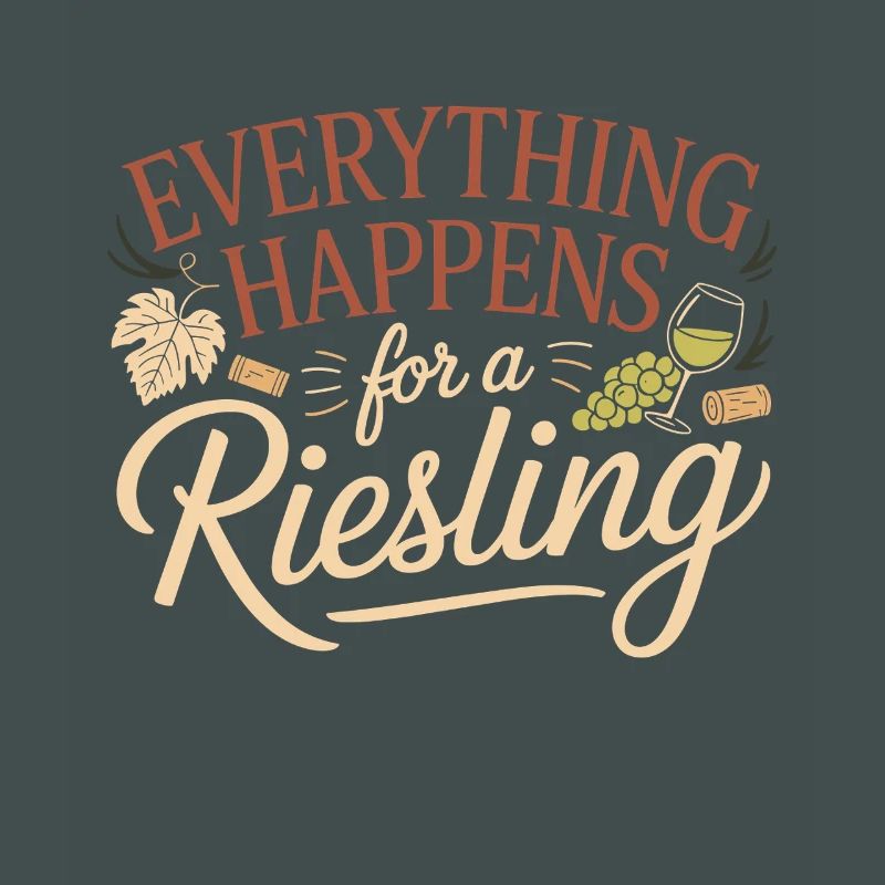 Wine Wine Drinker Everything Happens For A Riesling