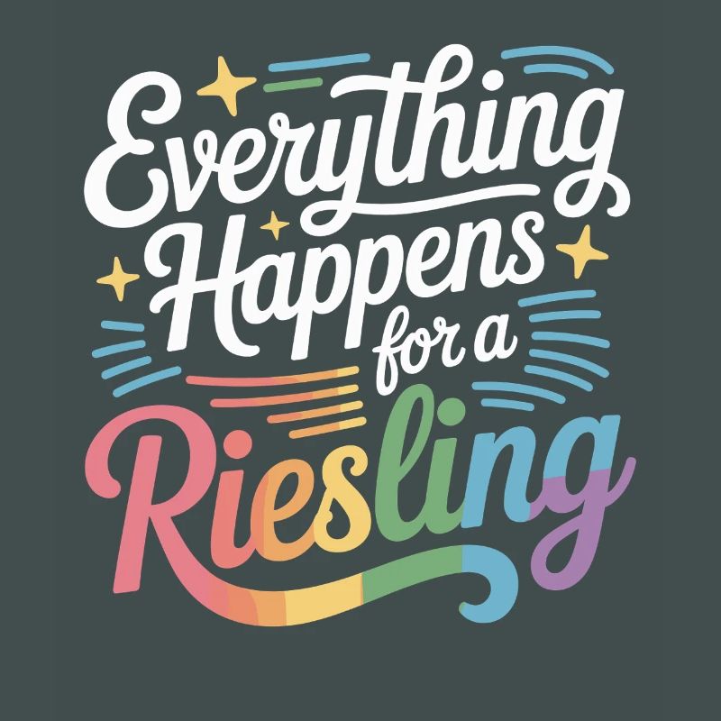 Wine Wine Drinker Everything Happens For A Riesling