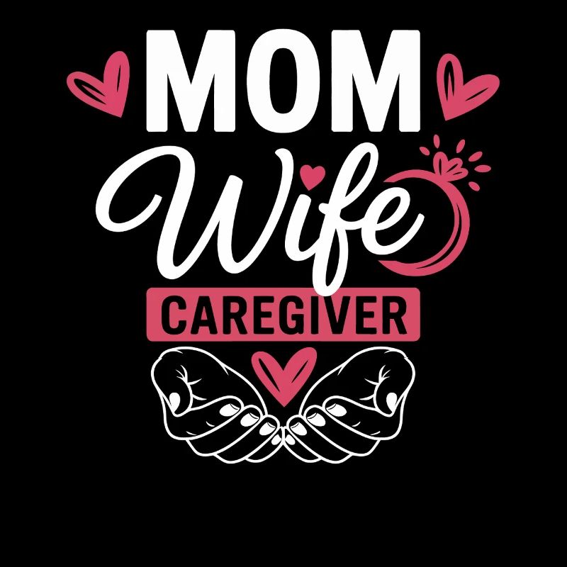 Mama Ehefrau Pflegeheldin Herzlogo