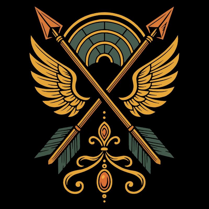 Bogenschießen Ziel Bogenschütze Bogenjagd Design
