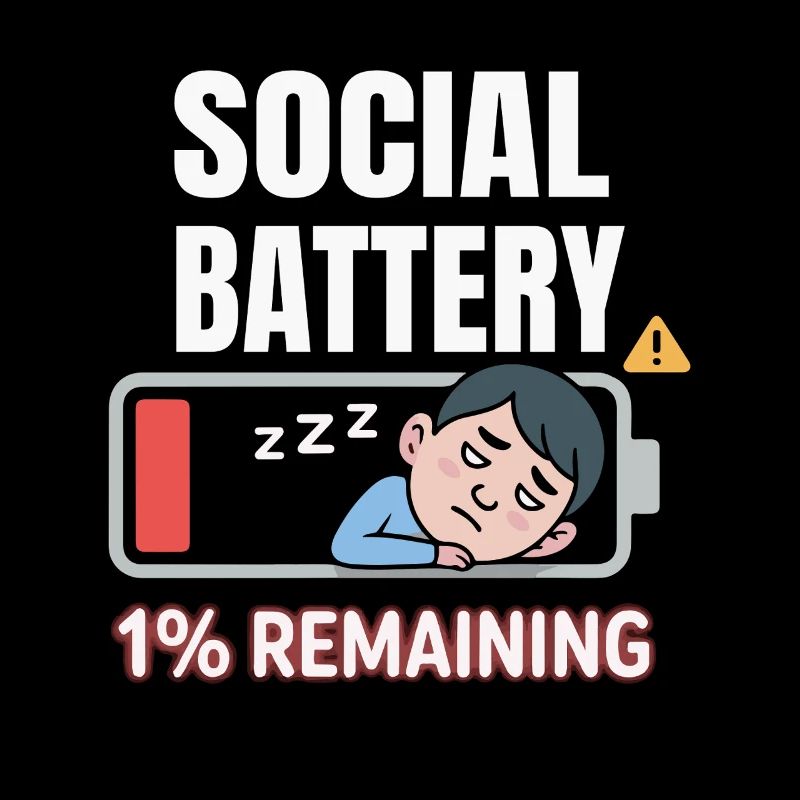 Soziale Batterie 1% Rest