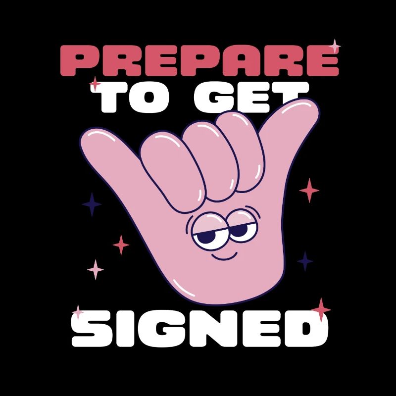 ASL Gebärdensprache Prepare To Get Signed