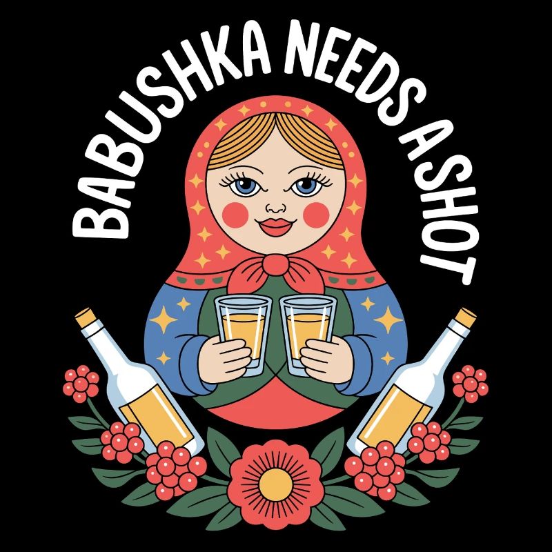 Babuschka mit Shots Motiv