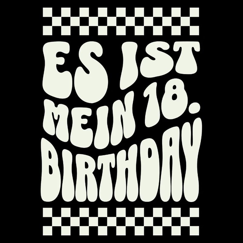C’est mon 18e anniversaire Retro Design