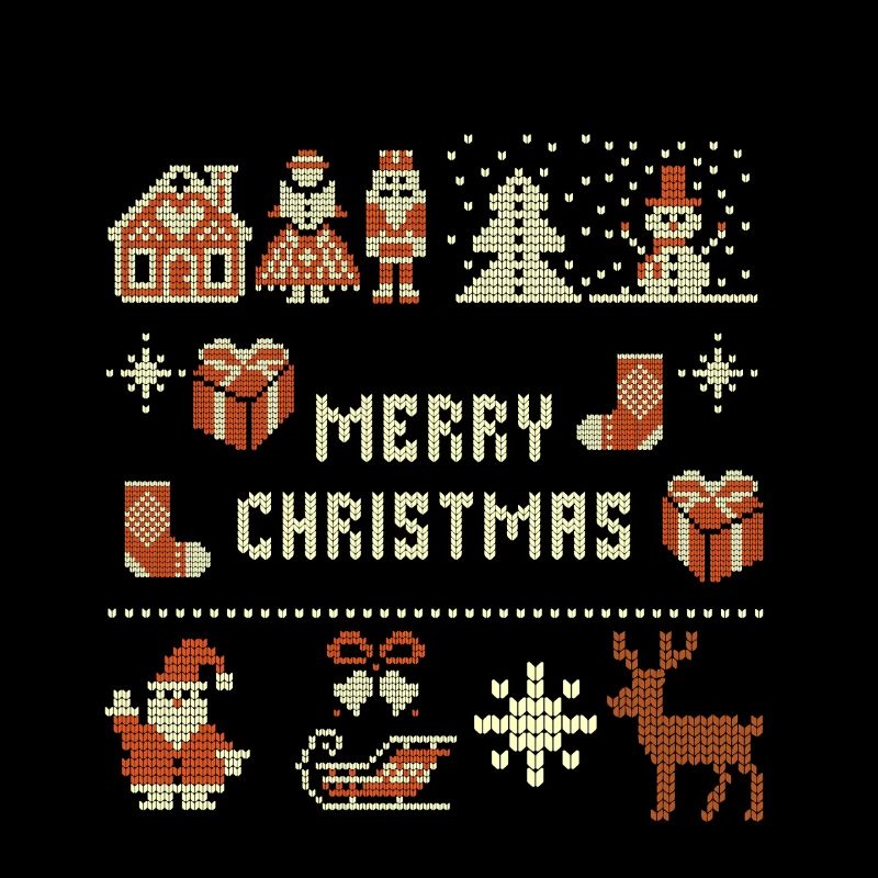 Noël moche Joyeux design de Noël