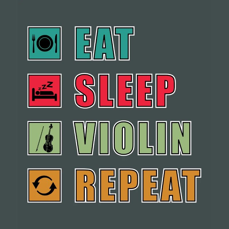 Manger dormir violon répéter Graphique