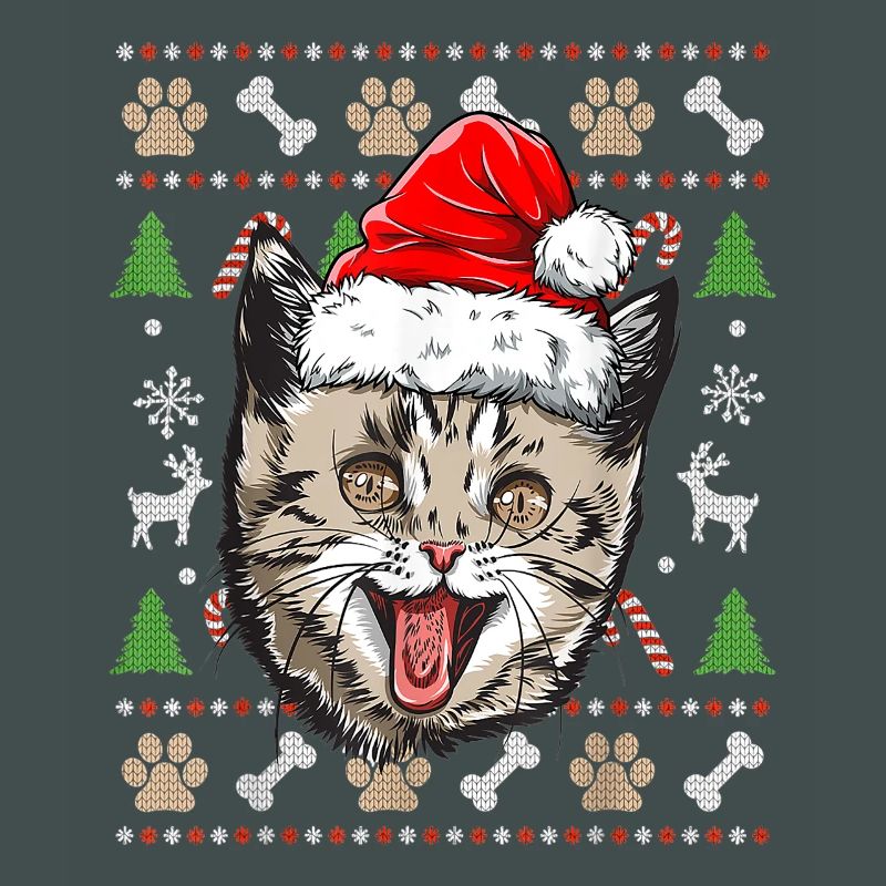 Pull Moche de Noël Chat Mignon idée Cadeau Joyeux