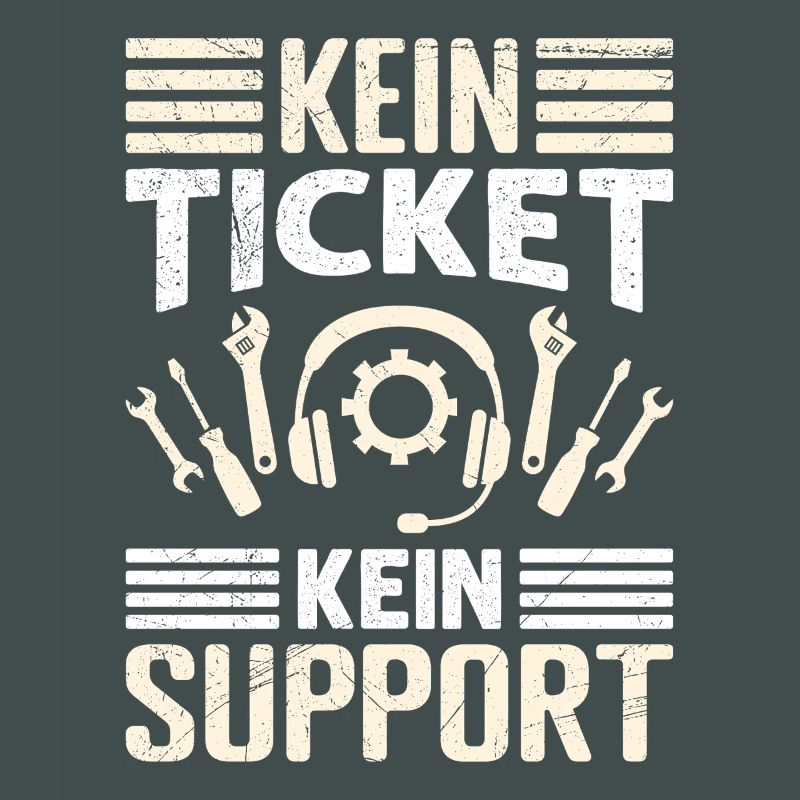 Nerd Computer NO TICKET NO SUPPORT FUNNY