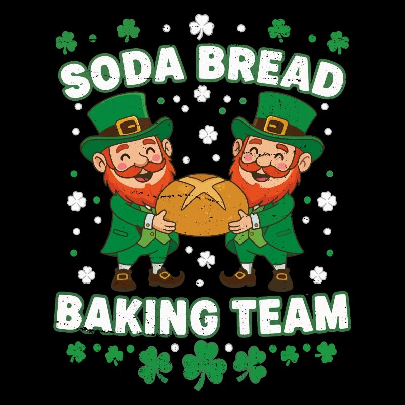 Funny Soda Bread Baking Team St Patricks 