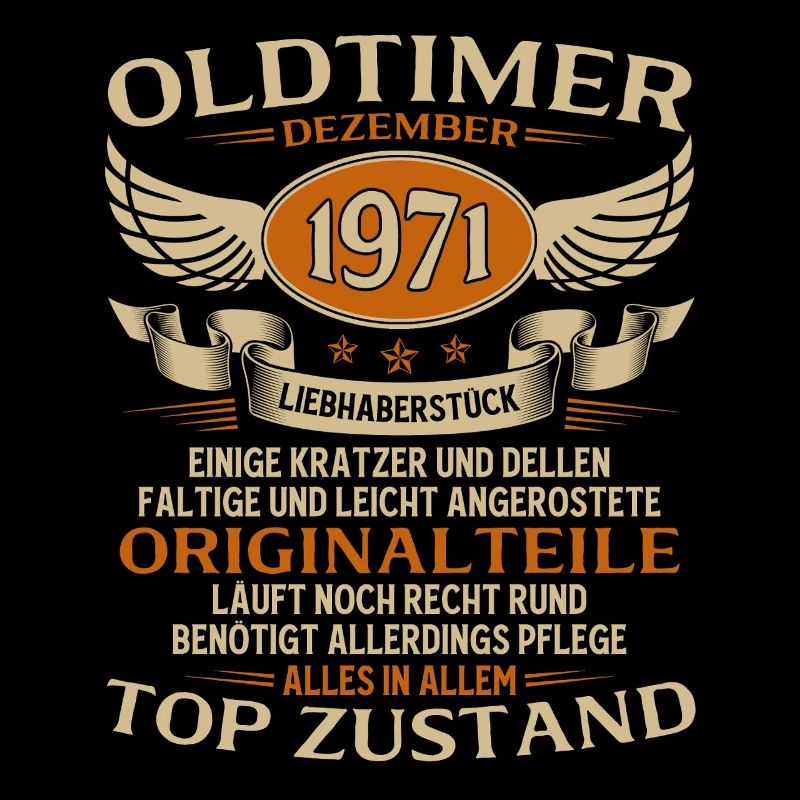 54. Geburtstag Geschenk Oldtimer Dezember 1971