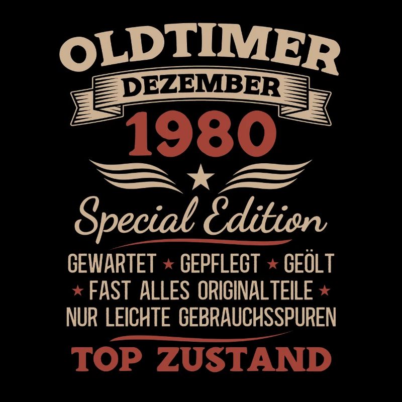 45. Geburtstag Geschenk Oldtimer Dezember 1980