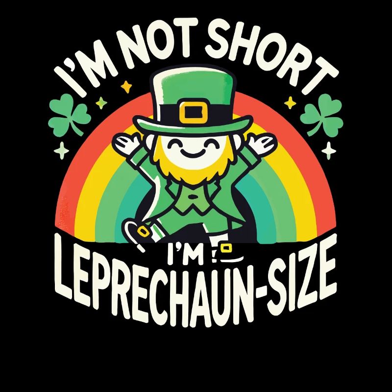 I'm Not Short I'm Leprechaun Size Rainbow St.